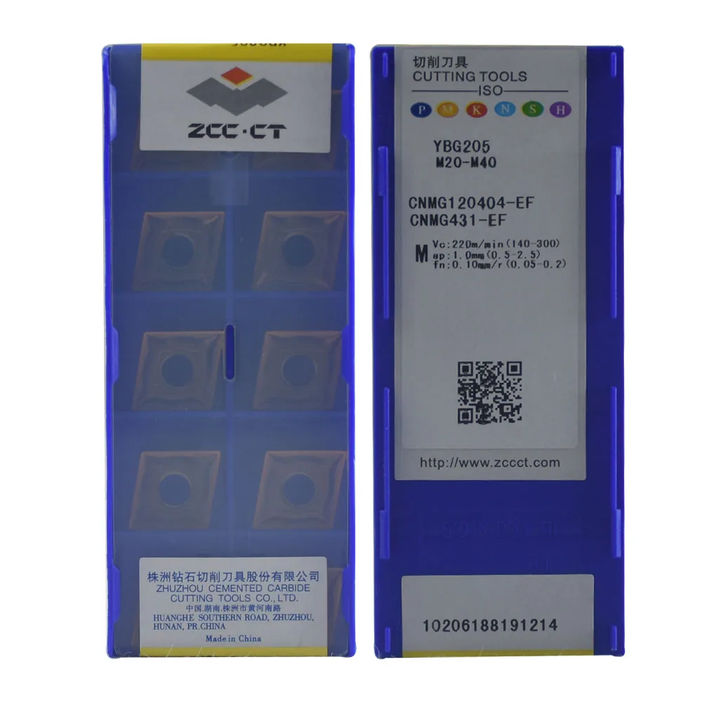 Original CNMG120404-EM YBG205 CNC Carbide Inserts Lathe Turning Tool For Stainless steel