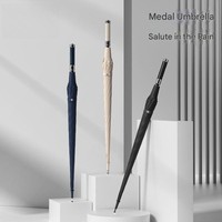 Zuodu Long Handle Automatic Thickened Bold Wind Rain Resistant Umbrella Men's Business Anti-rainstorm Strong Durable Umbrella