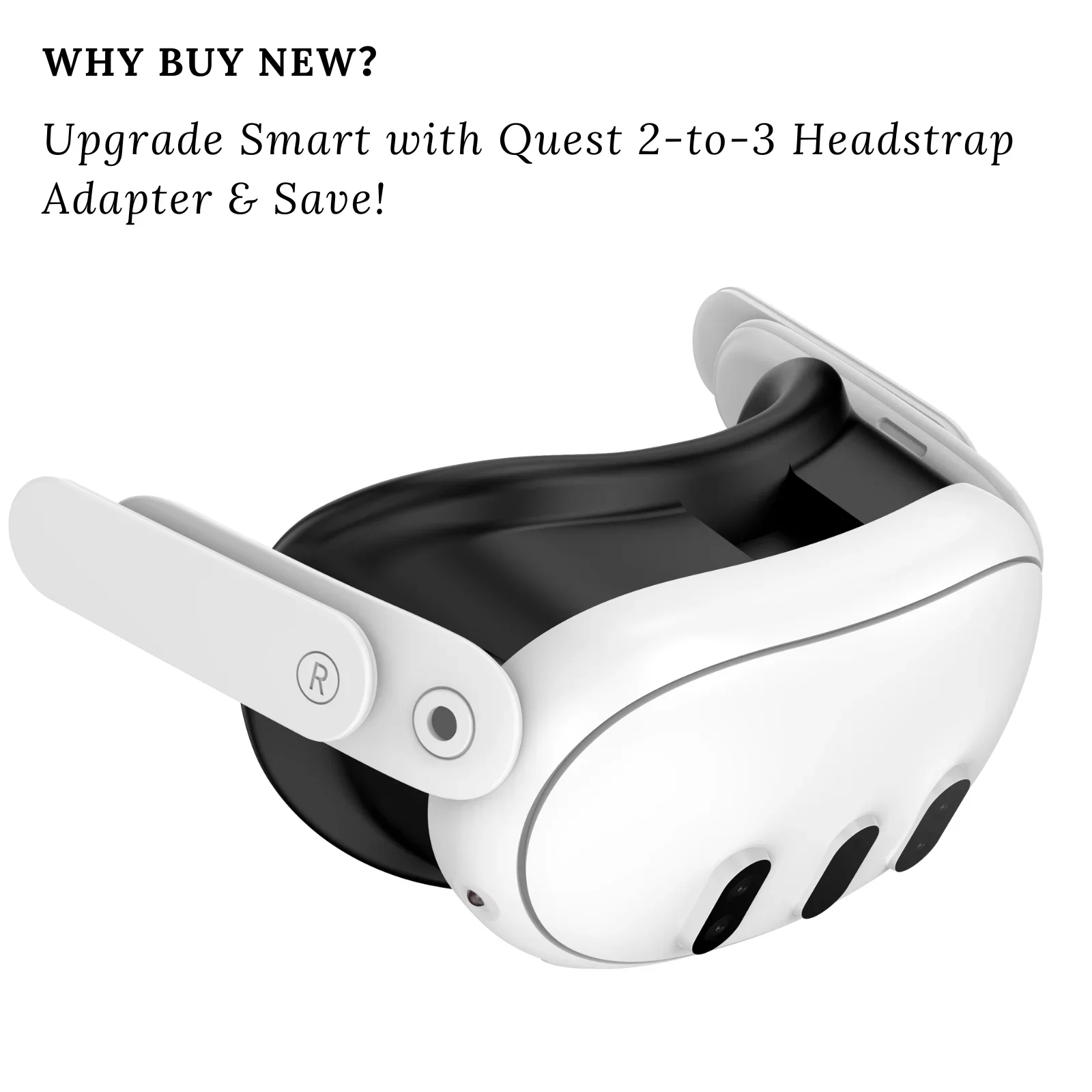 Gurt adapter für Meta Quest 2 Gurte auf Quest 3 Universal-Kopfgurt adapter überbrücken Ihre Quest 2 und 3 Kopf gurte mit Leichtigkeit