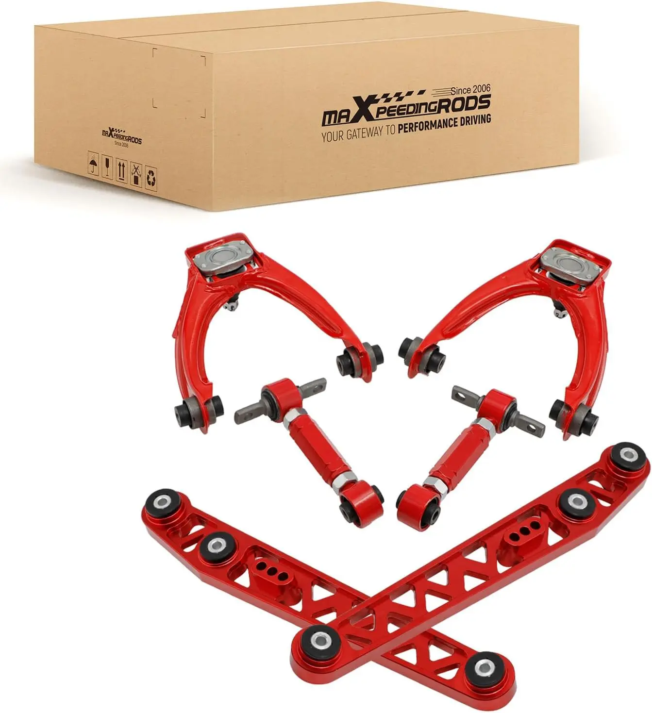 Camber Control Arm Kit, Adjustable Suspension Alignment Replacement, Compatible with 1996-2000 Vehicles
