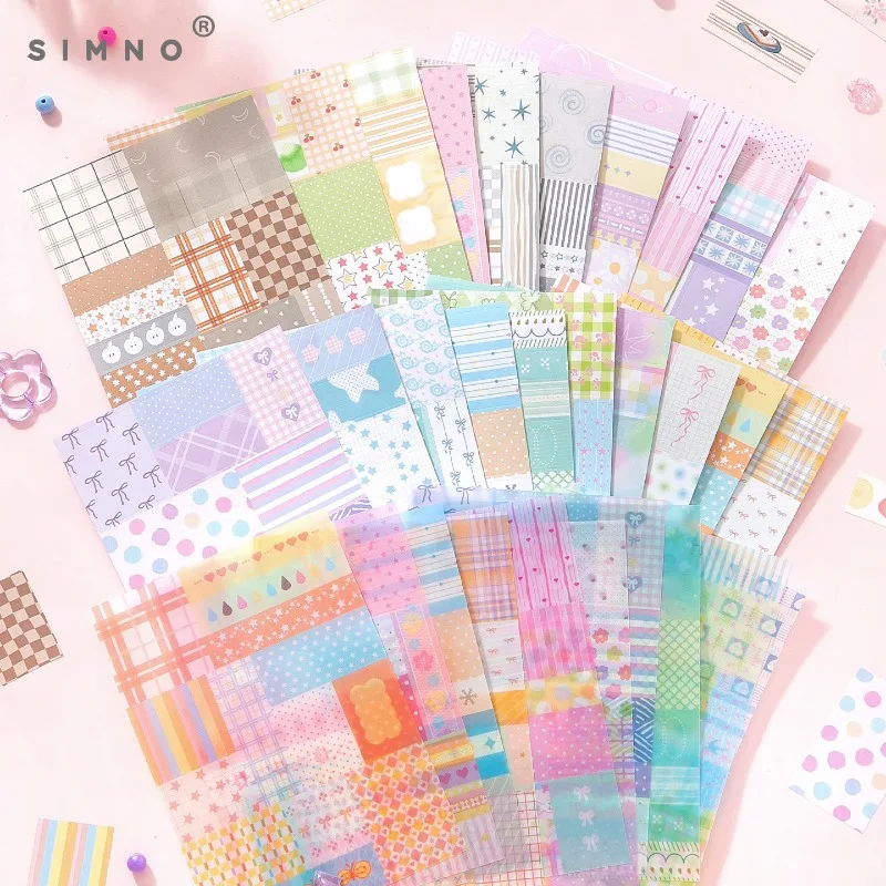 Cotton Knitting Handwritten Material Book Sticky Note Paper Handwritten Account DIY Decorative Material Backing Background Paper
