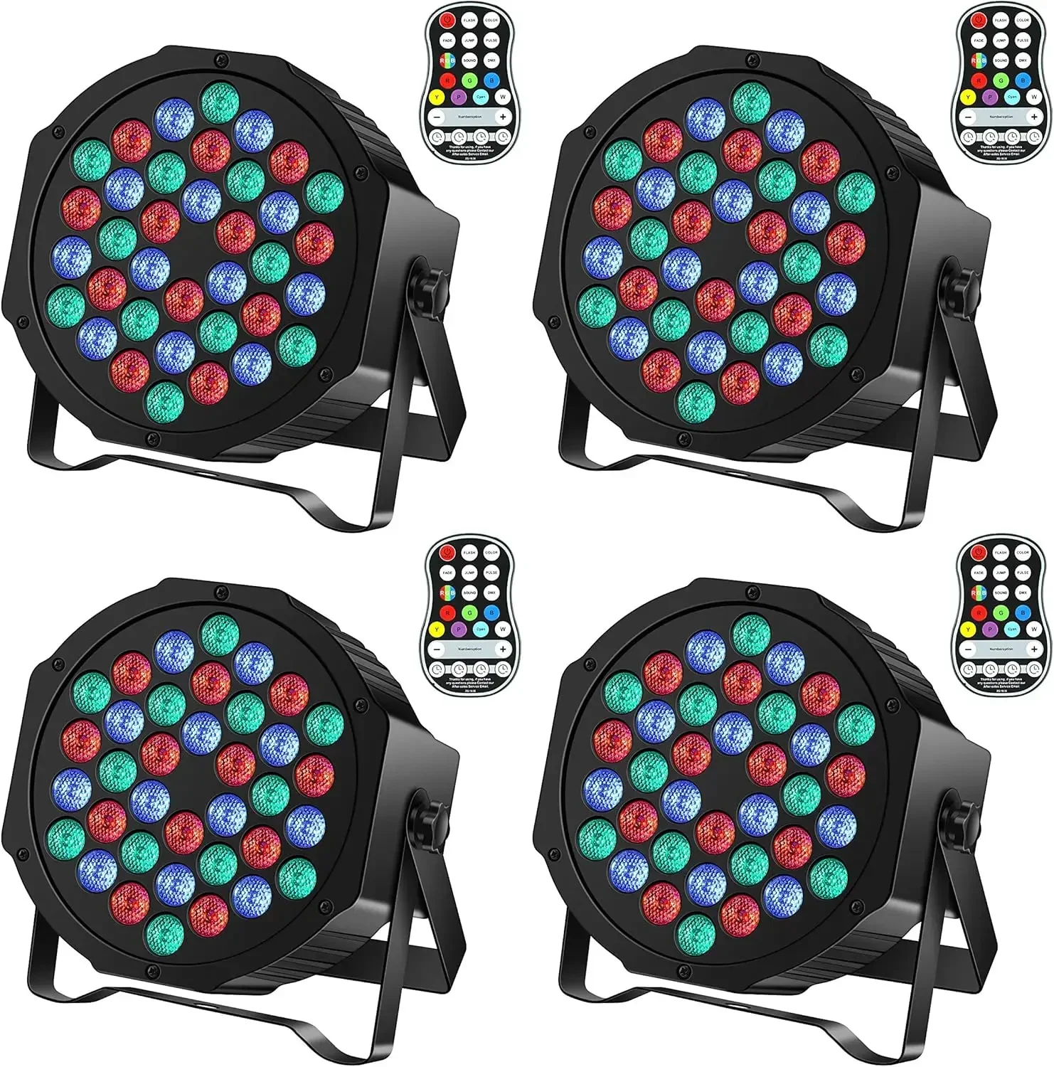 

Rechargeable Par Can Lights U`King Wireless LED Uplights Battery Powered Uplighting RGB 36W Stage Lighting for Events DJ Disco