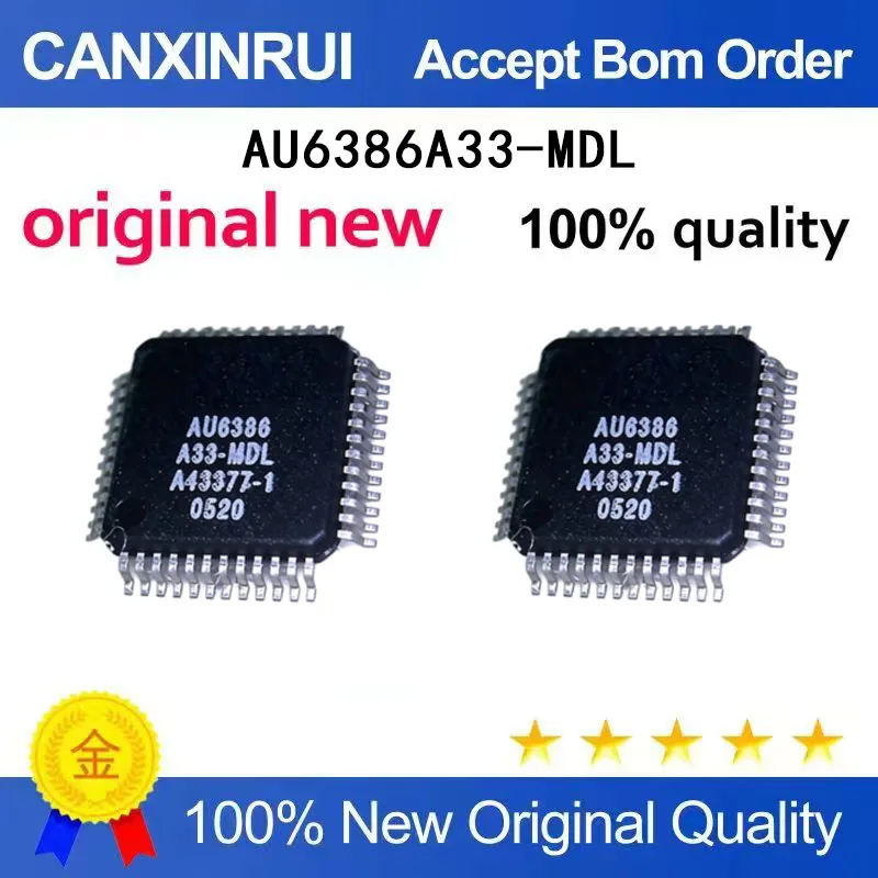 

(5-100 Pieces) Brand new original AU6386A33-MDL AU6386 QFP48 spot chip IC