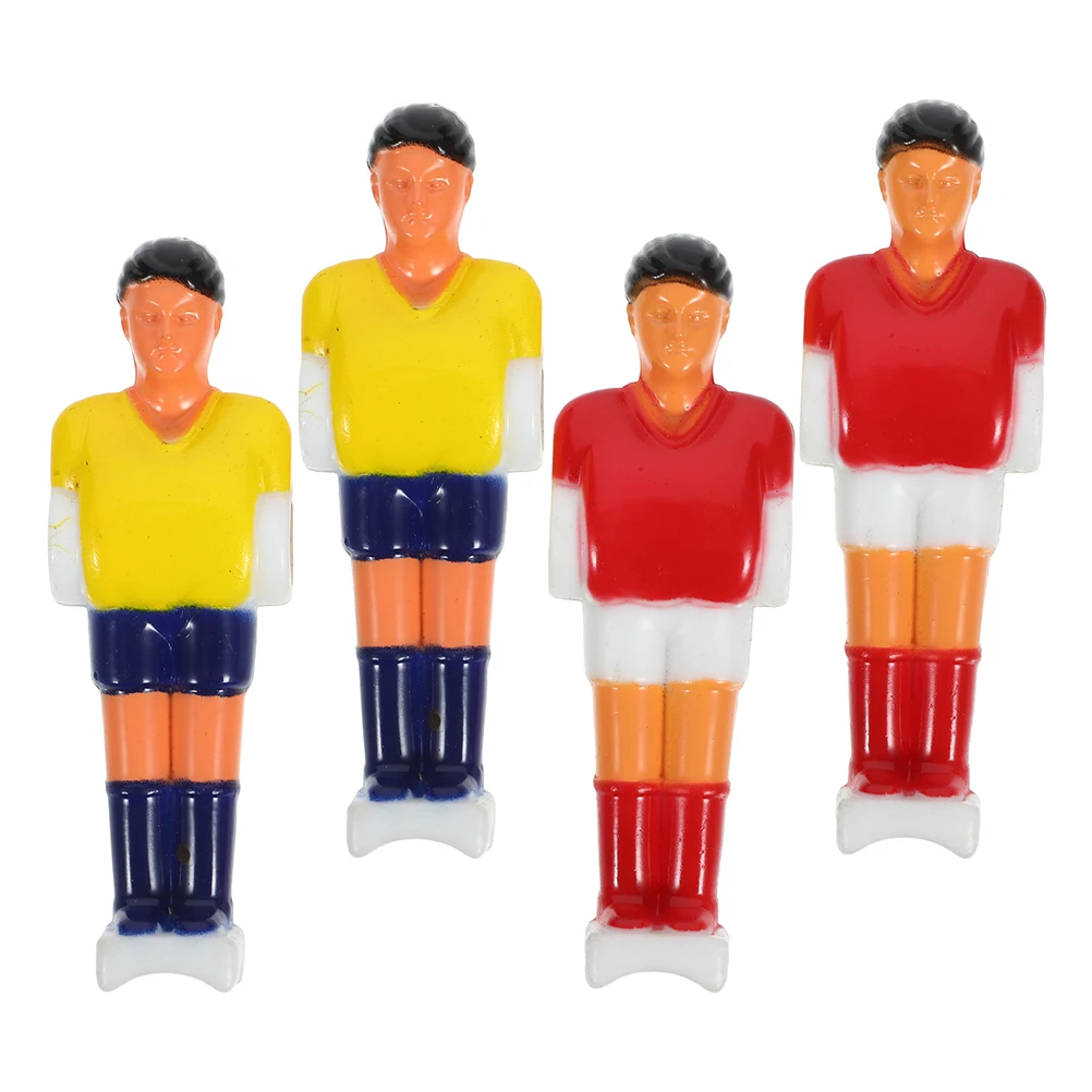

4pcs Foosball Replacement Players Table Soccer Red Yellow 33-48cm PVC Smooth Football Machine Accessories Toy Figures