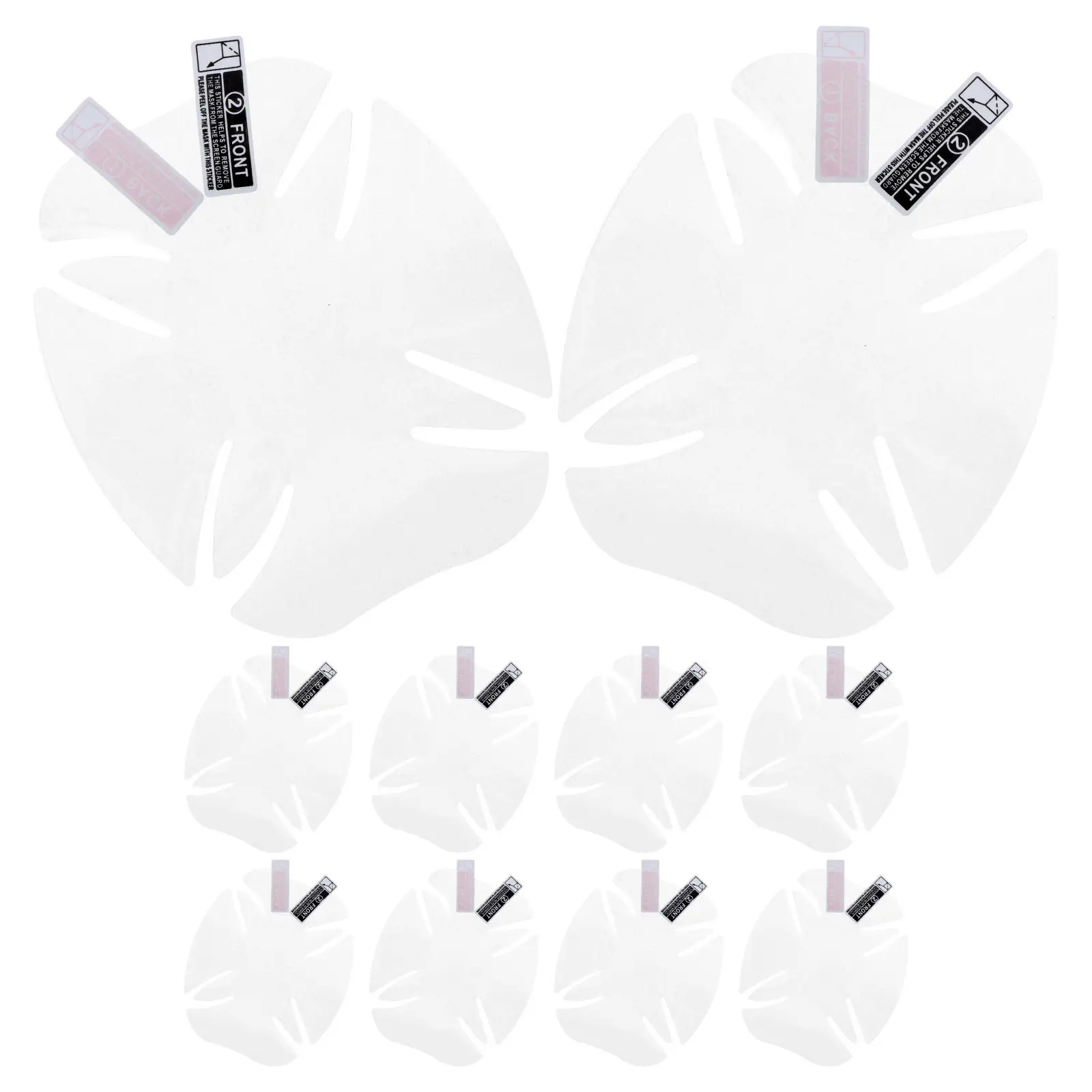 10Pcs Car Handle Protector Transparent PVC Door Handle Film Strong Adhesion Concave Shape Match Scratch Resistant for All Car