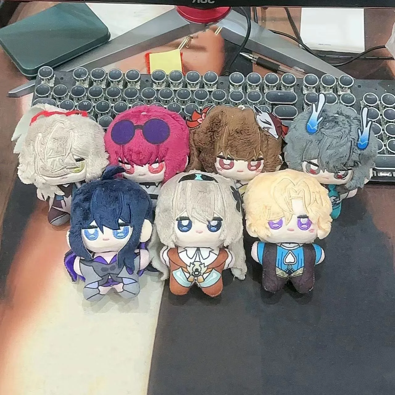 10CM Game Honkai: Star Rail Dan Heng Sparkle Aventurine Seele Kafka Jing Yuan Starfish body Soft Plush Adorable Pendant Keychain