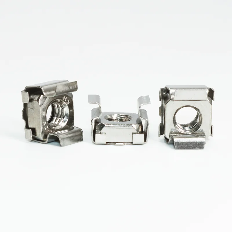 10set 304 Stainless Steel Network Storage Server Cabinet Screw Rack Mount Cage Nut Bolt Washer M5 M6x16 for Server Shelve Router