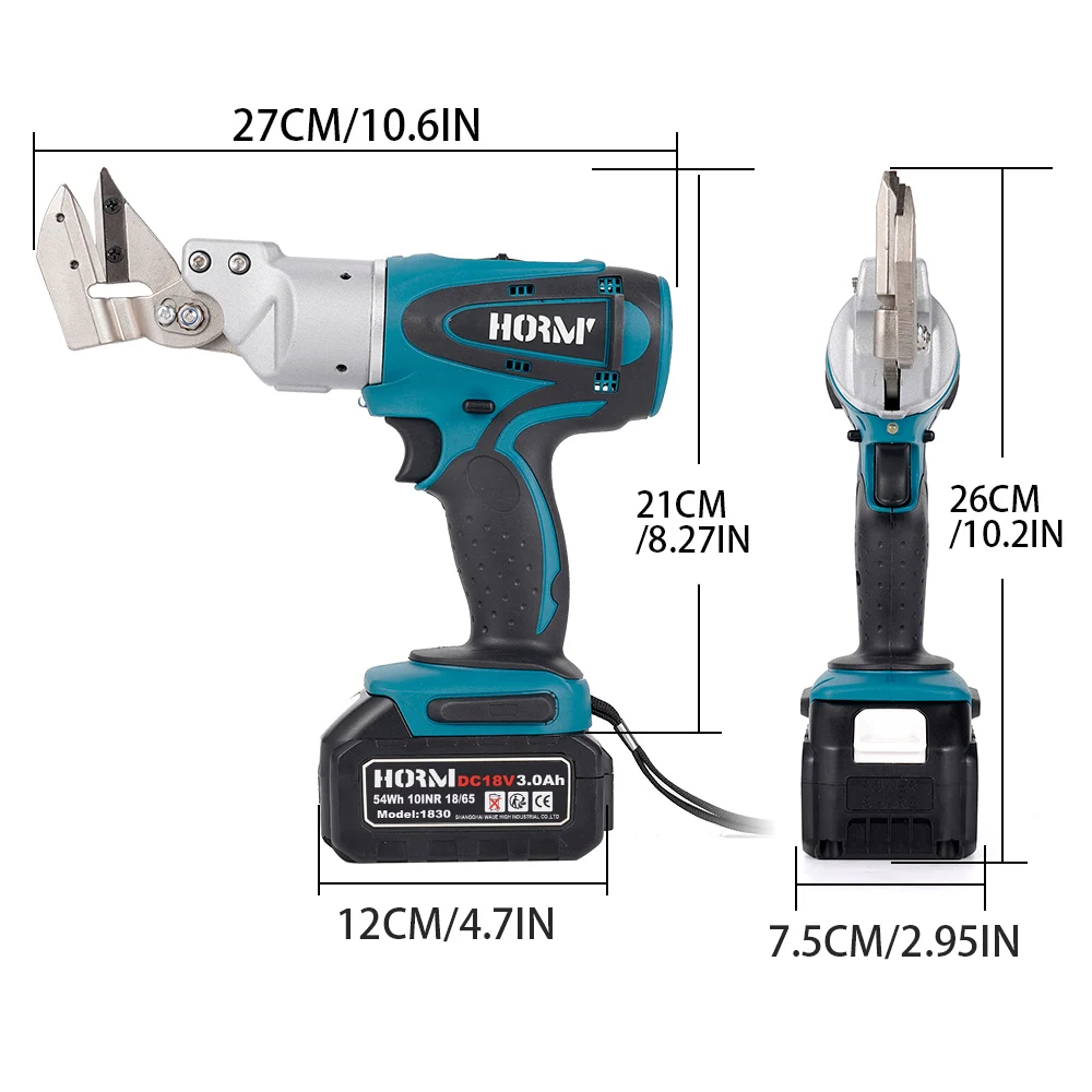 20V Cordless Electric Iron Scissor Metal Cutting Tool Iron Shear Sheet Cutter Scissor Carbon Steel Cutter For Makita Battery