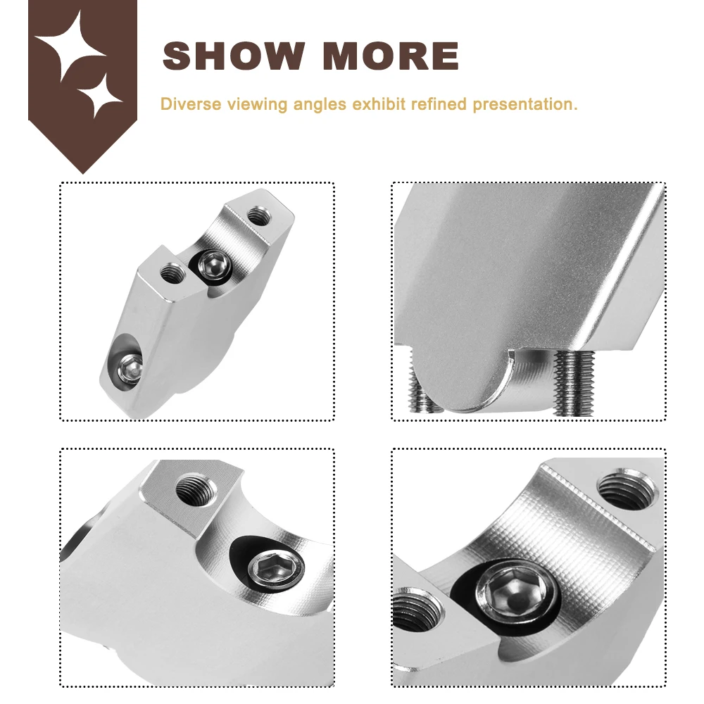 Motorcycle CNC Handlebar Riser Bar Handle Clamp Mount Extend Adapter For YAMAHA Tenere 700 Tenere700 XT700Z XYZ 700 T7 2019 2020 image 2