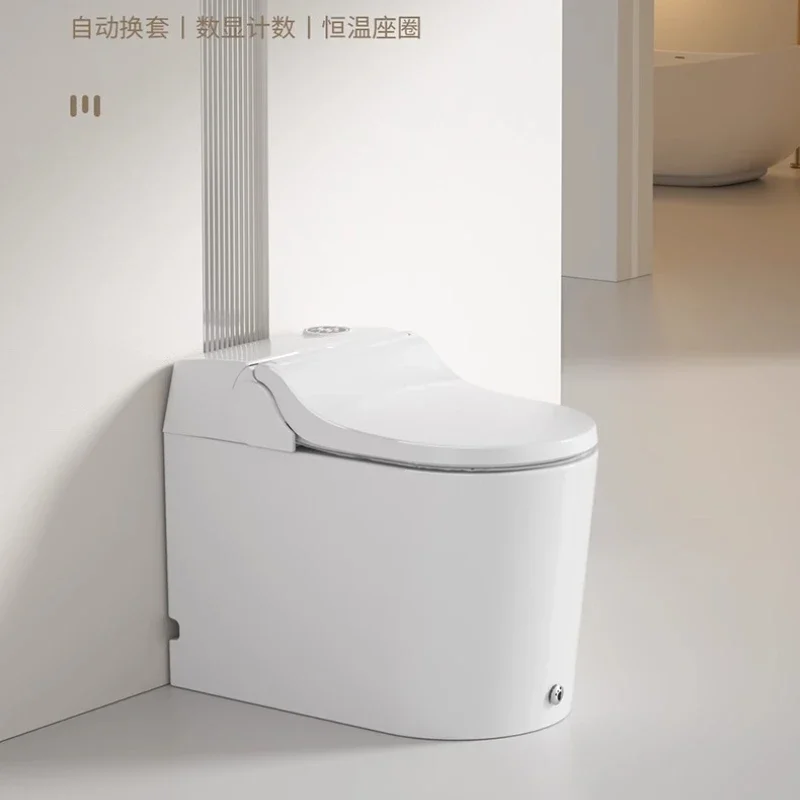 Fully automatic set change and film change smart toilet without water pressure limit integrated toilet flip6239