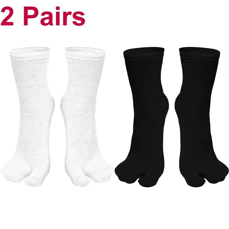 Fashion Japanese Style Tabi Toe Socks for Men Women Summer Fiber Two Finger Socks Kimono Flip Flop Sandal Split Tabi Toe Sock - Image 21