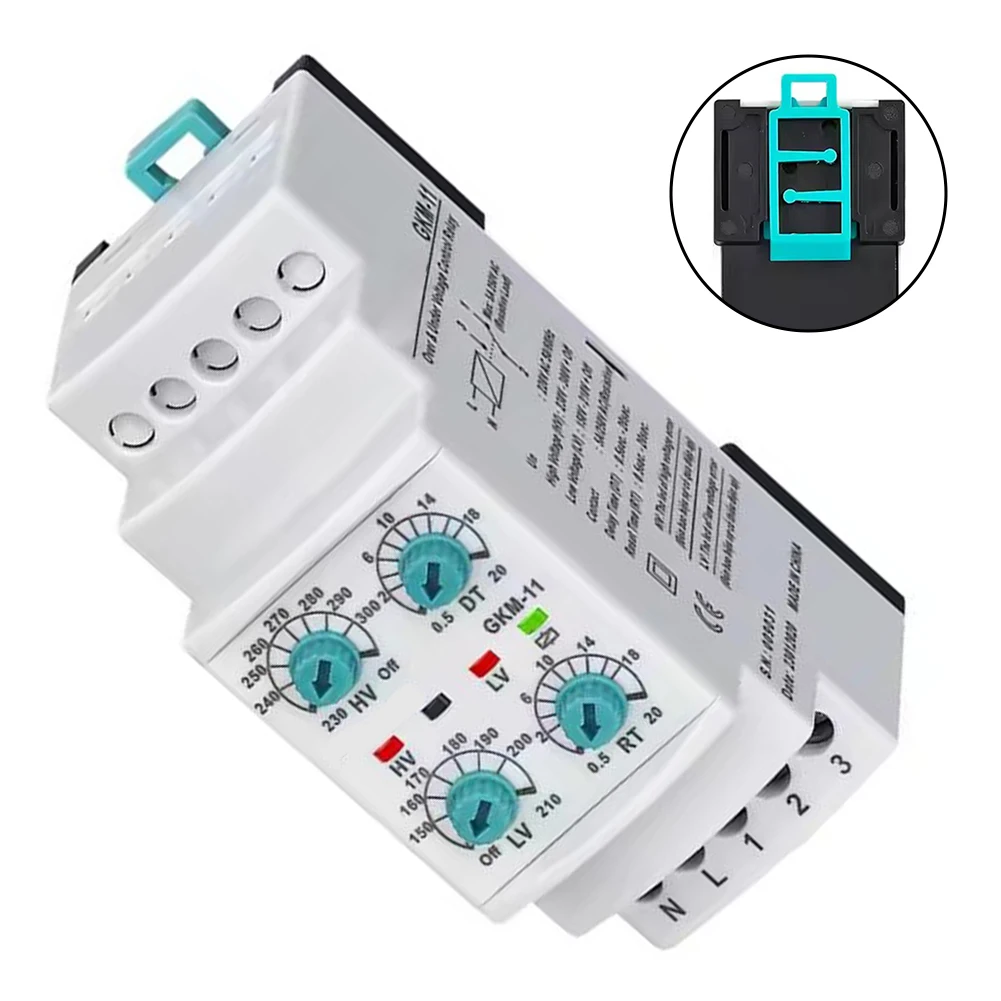 2.5mm GKM-11 Relay Motor Voltage Monitoring System Electrical Protection Motor Protection 6VA Low 150-210V OFF
