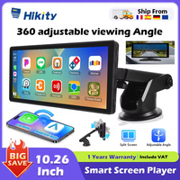 Hikity 10.26 Inch Car Monitor Wireless Carplay  Android Auto MP5 Smart Player Dashboard Supports Bluetooth AirPlay Rear Camera