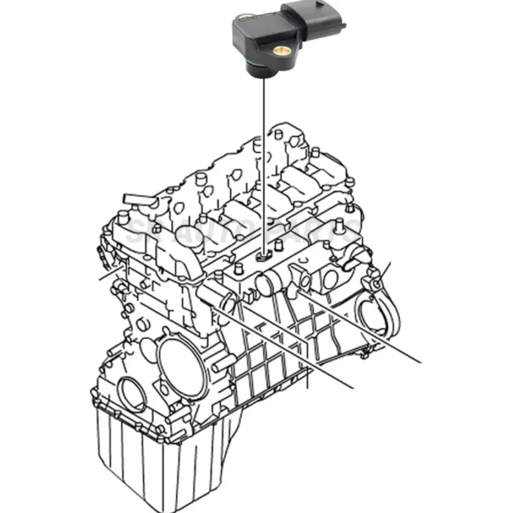 Engine Booster Pressure Map Sensor For Ssangyong Kyron 2.0 2.7 Xdi 2005 - 6655423117