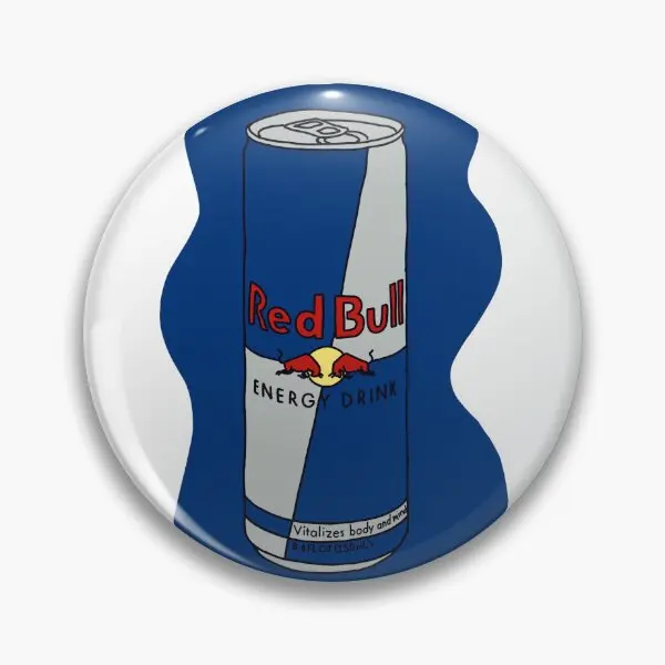 الأصلي Redbull لينة زر دبوس هدية عاشق الأزياء ديكور ملابس حريمي مضحك الإبداعية قبعة شارة بروش لطيف طوق المعادن #1