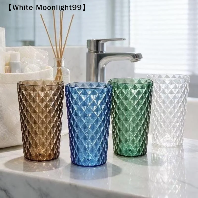 New Large Capacity Plactic Drop-proof Cups Colorful Drinking Glasses Unbreakable Bar Juice Cup Coffee Tea Cup Toothbrush Cup