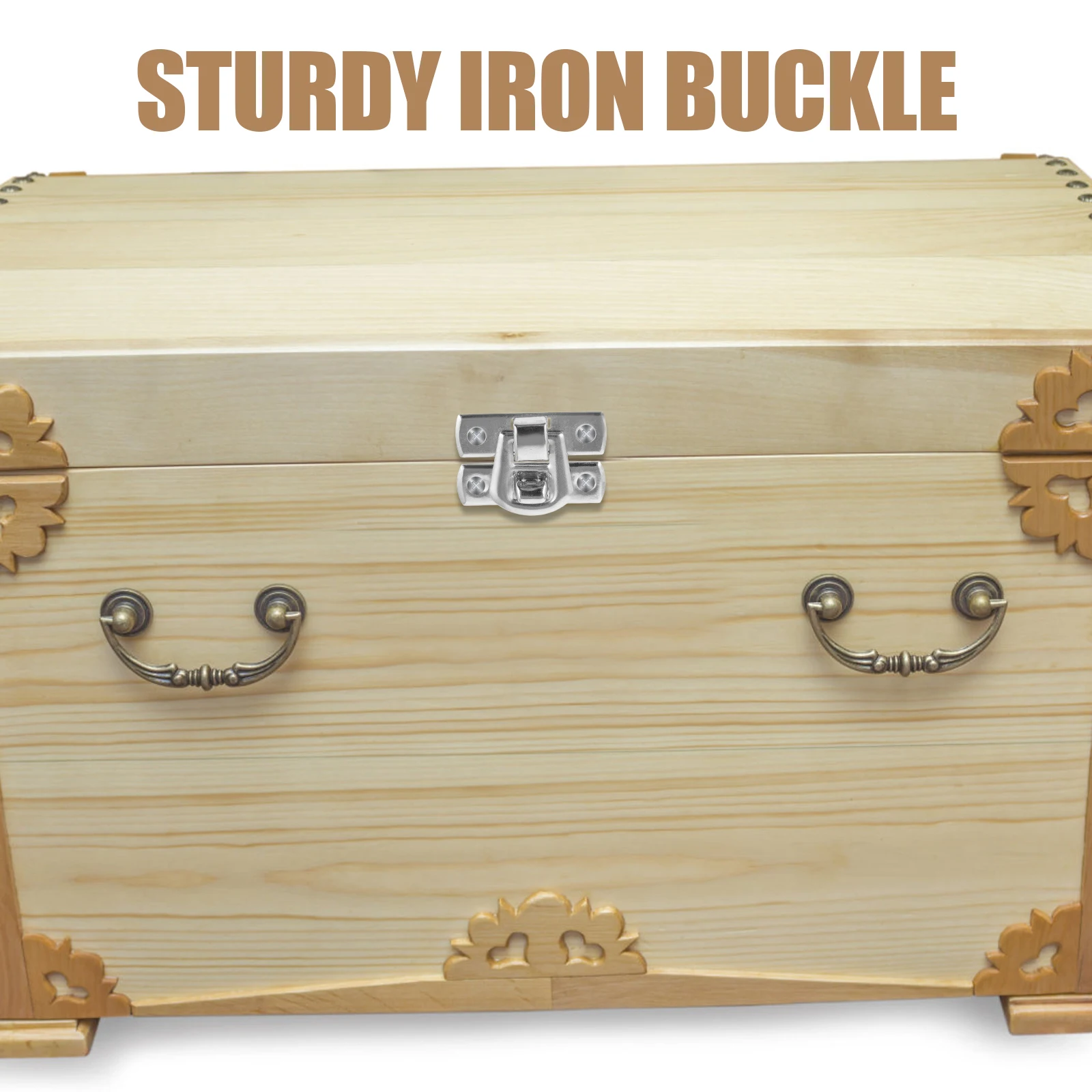 

Wooden Box Packaging Buckle Clasp Latch Cabinet Metal Hasp Latches for Boxes Gift
