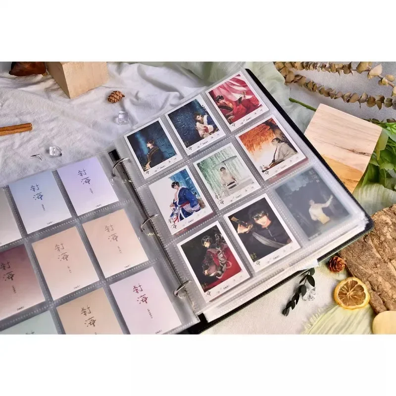 Álbum de tarjetas Polaroid PU The Graver Robbers Chronicles Merch The Wind Rises in The World A4, Zhang Qi Ling,Wu Xie