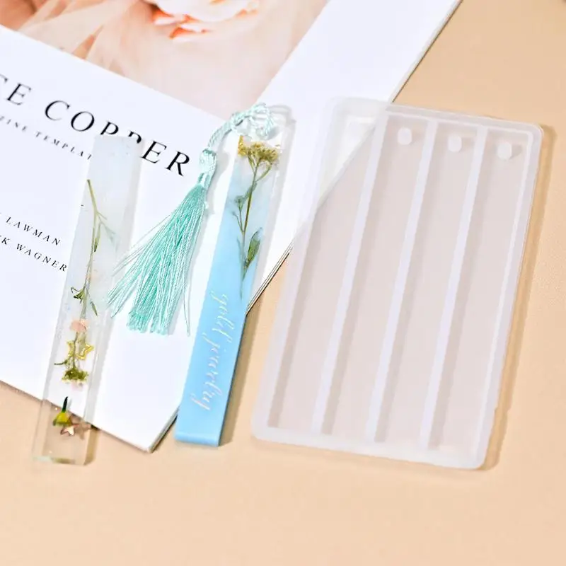 Bookmark Silicone Mold Rectangle Epoxy Resin Casting Mould For DIY Crystal Epoxy Resin Book Decoration Crafts Accessories