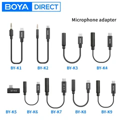 BOYA BY-K1-K9 cavo adattatore Audio per microfono di estensione professionale per microfono Wireless iPhone Xiaomi DJI OSMO™AZIONE DSLR
