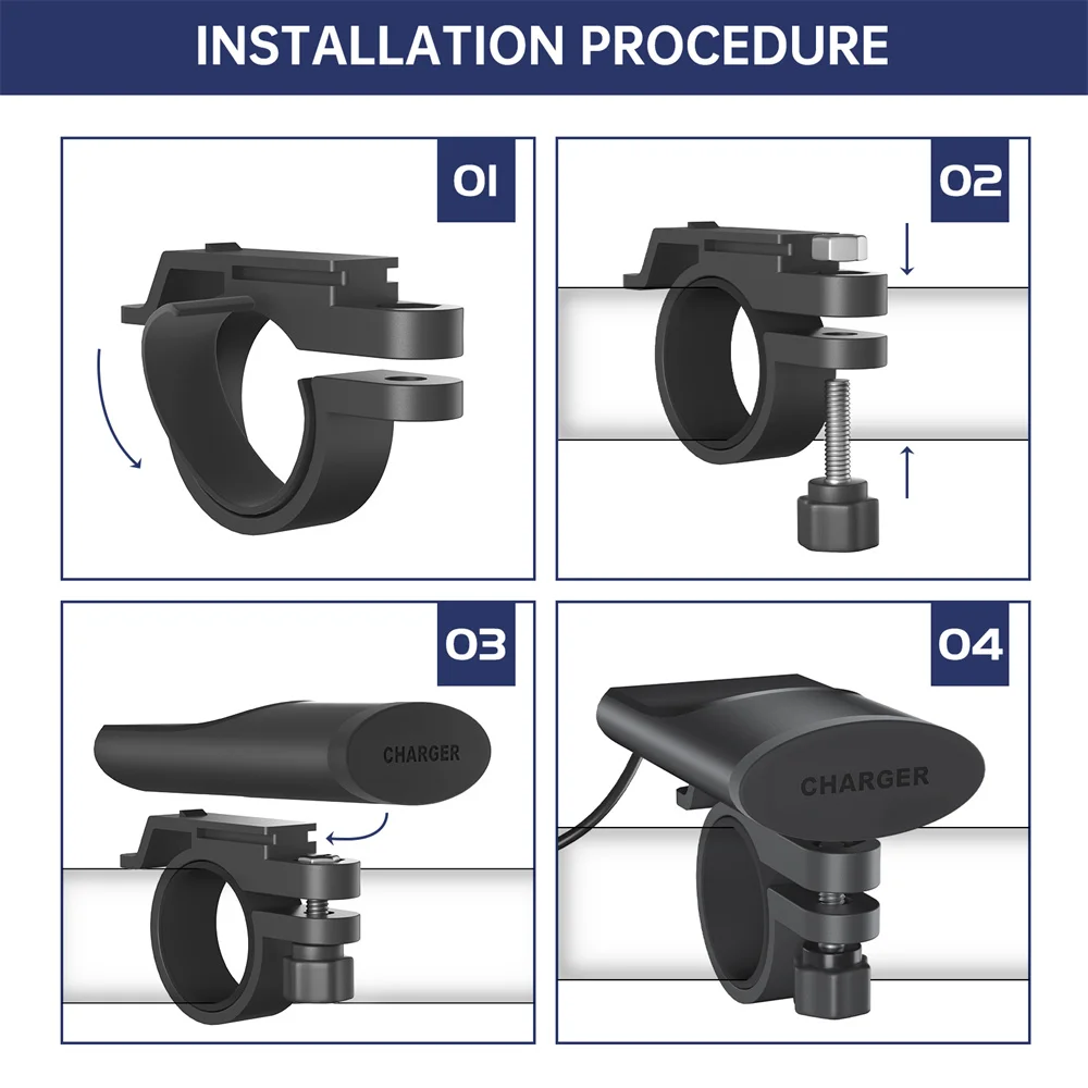 Caricabatterie per telefono da auto ultrasottile per moto impermeabile ricarica rapida PD + USB attrezzatura di ricarica per moto QC3.0