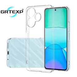 Ultra thin Clear transparent Silicone Solid color Shockproof Case For Xiaomi Redmi 13 4G Crystal silicone Soft TPU back cover