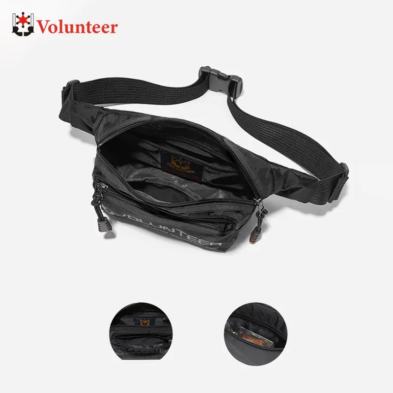 Volunteer Waist Bags for Men 2023 New Fashion Waterproof Versatile Vintage Phone High Quality Commuter Crossbody Bags 1802-17