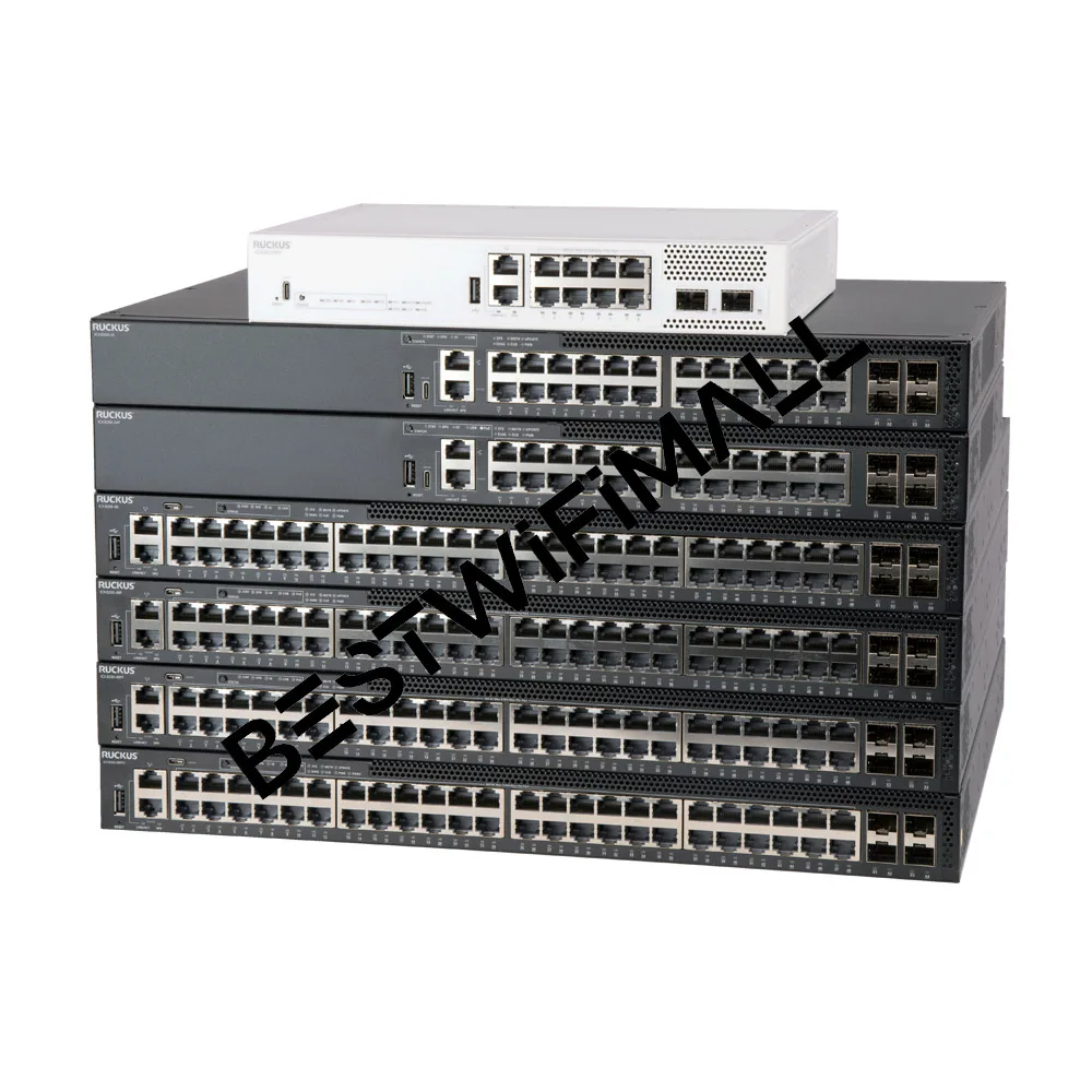 Conmutadores Ethernet RUCKUS ICX 8200 Conmutador de acceso apilable de nivel básico + Clase empresarial, 8 puertos 25 GbE, PoE++ (802.3bt), VXLAN