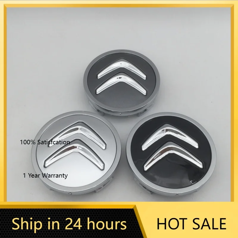 

2026 Hot Car Sticker 20pcs 3D 60mm For Citroen Car emblem Wheel hub Center Cap Badge covers sticker Decals Styling accessories