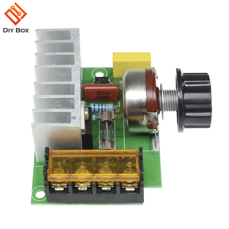 4000W 0-220V AC SCR Electric Voltage Regulator 4000 W Motor Speed Controller Dimmers Dimming Speed With Temperature Insurance