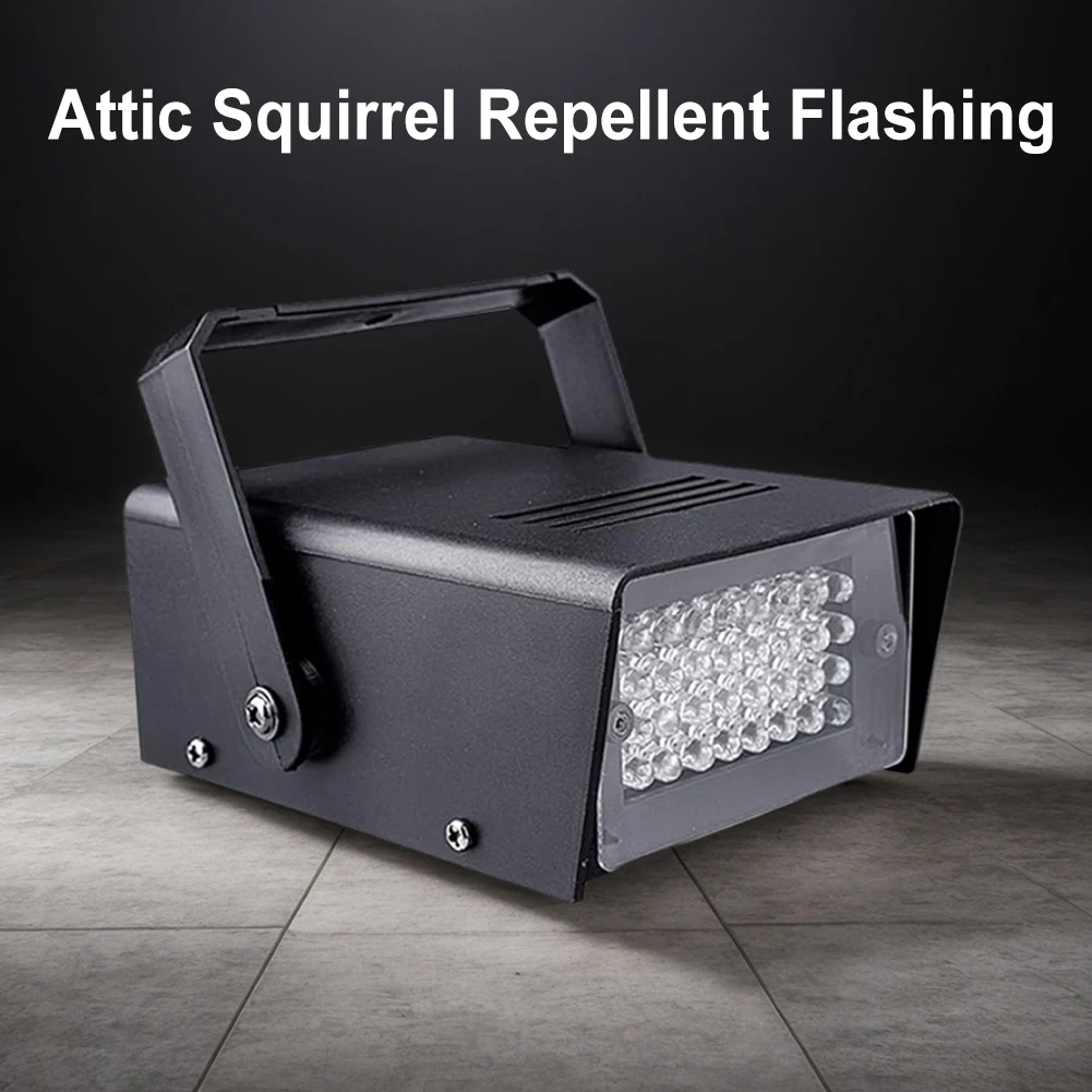 Squirrel Repellent Light Animal Friendly Attic Animal Repellent Light Flashing Strobe Light for Interior Hidden Areas Lighting