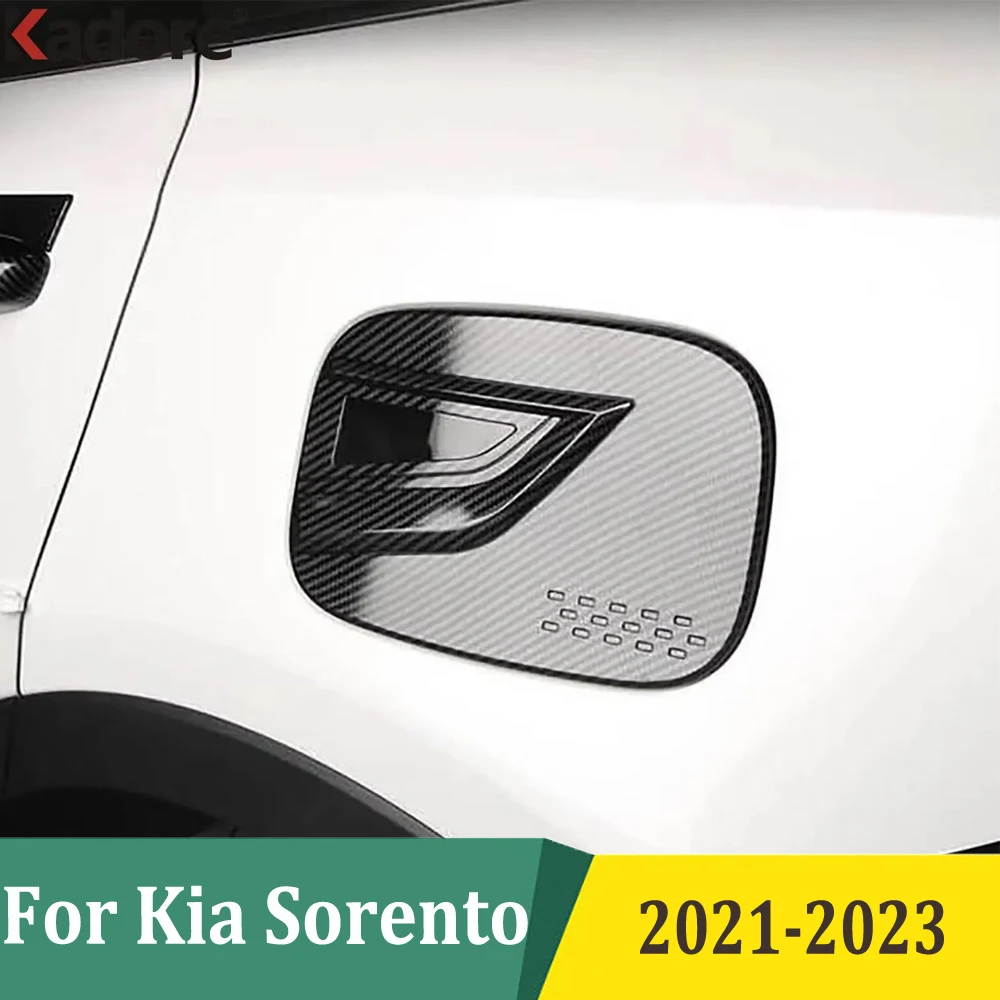 

For Kia Sorento 2021 2022 2023 Chrome Car Gas Oil Fuel Tank Cap Protector Cover Trim Car Exterior Accessories