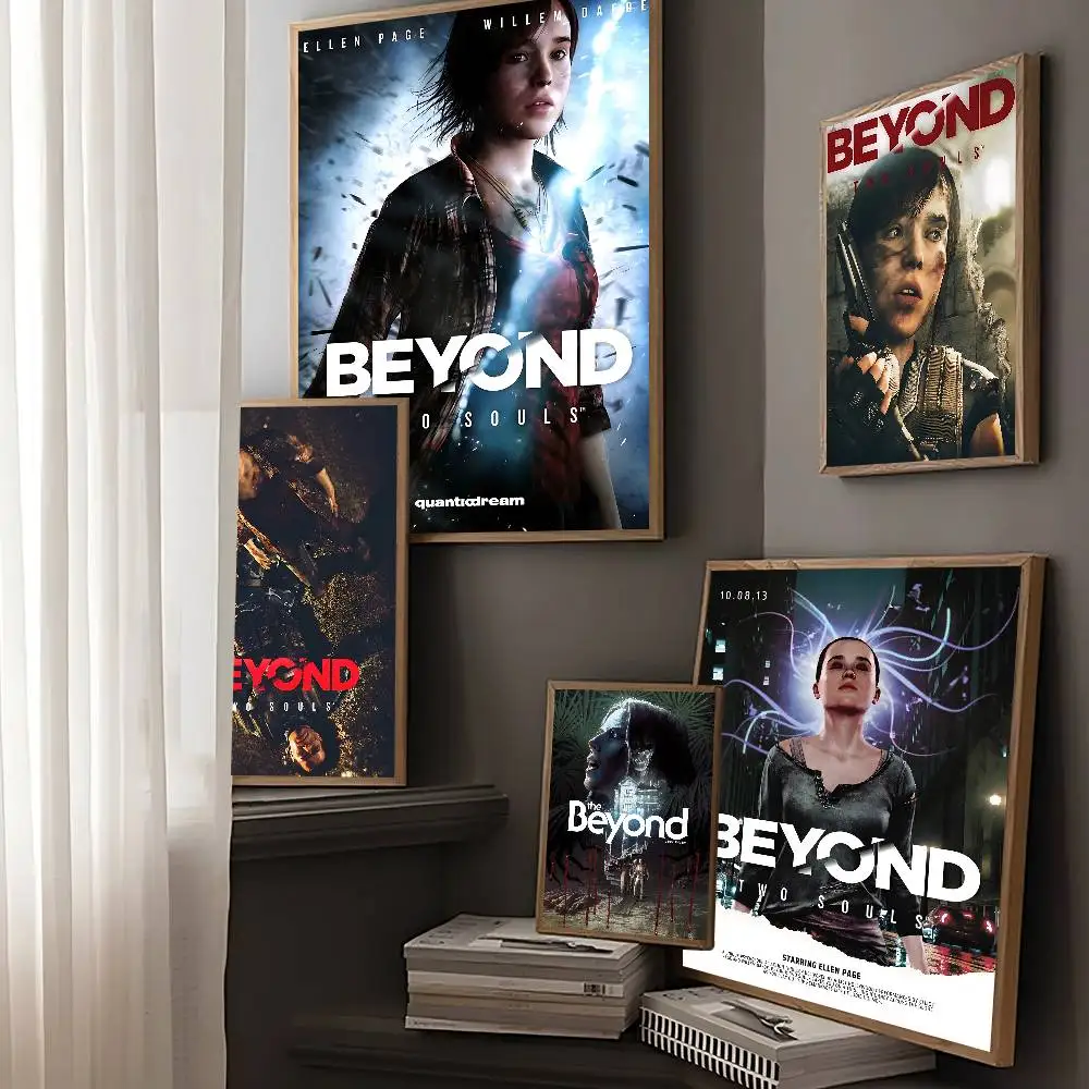Popular Interactive Games Beyond Two Souls Anime Posters Sticky Waterproof Paper Sticker Coffee House Bar Kawaii Room Decor