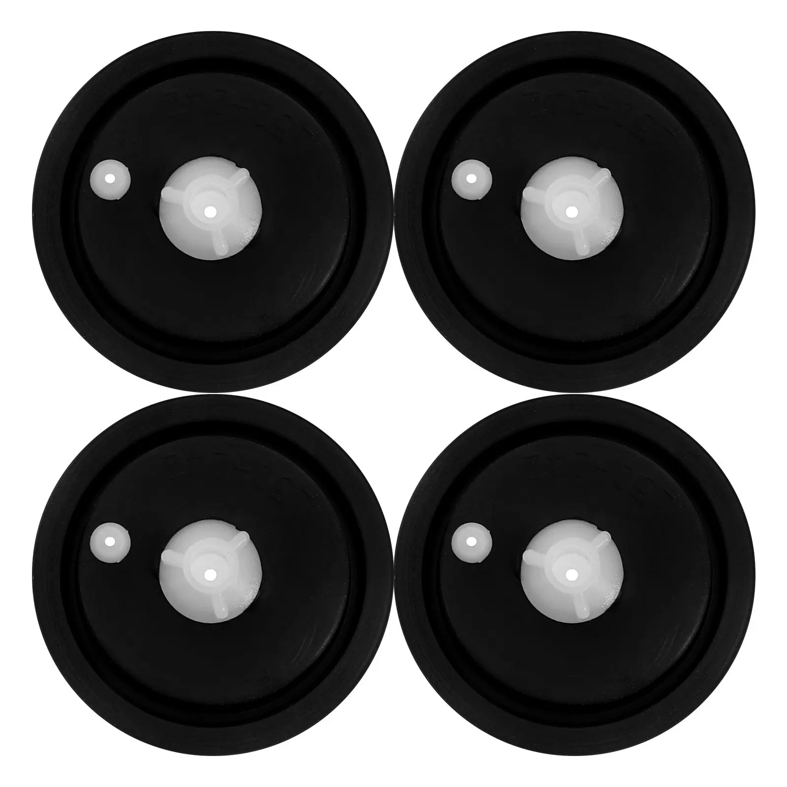 Solenoid Valve Diaphragm 4 Piece Set Plastic Water Inlet Repair Parts for Washing Machine Maintenance