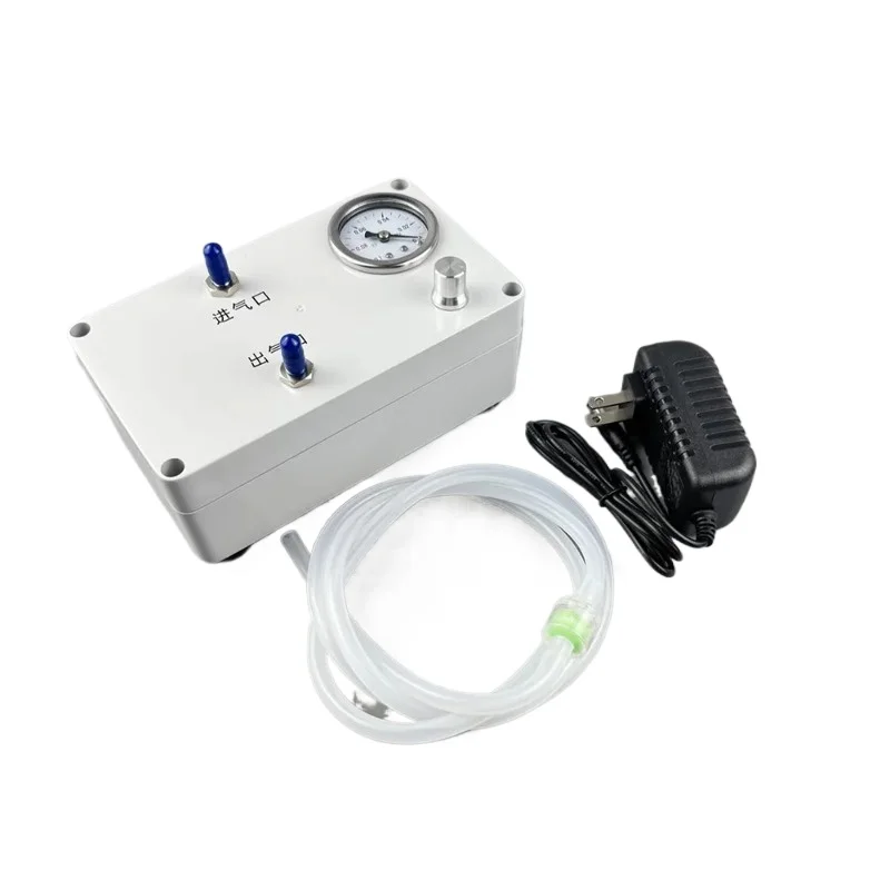 

Electric Vacuum Pump with Pressure Gauge - Lab Use for Liquid Extraction, Gas Sampling, Defoaming, Negative/Positive Pressure