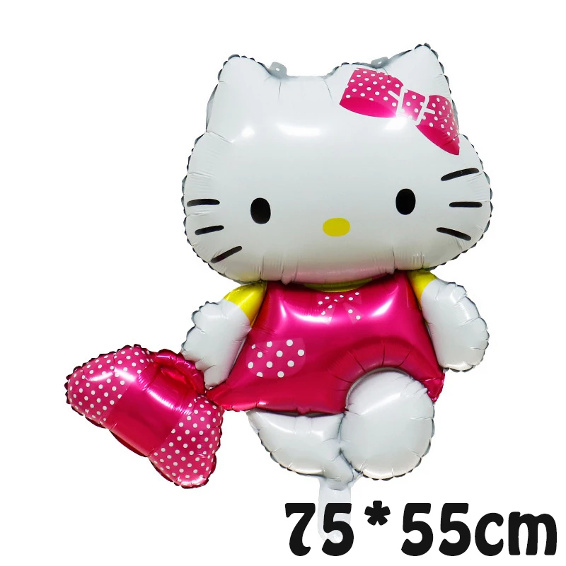 Sanrio Hello Kitty balon anak selamat ulang tahun dekorasi pesta Hello Kitty Anime balon tokoh kartun lucu perlengkapan pesta