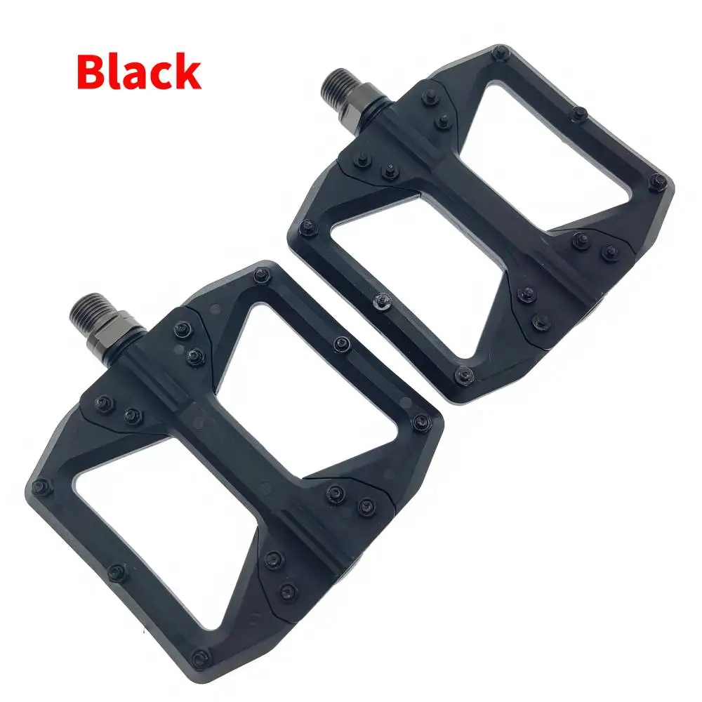 Flat Bicycle Pedal Fiber Widened Nylon Fiber Ultralight Seal 3 Bearing BMX Mtb Bicycle Pedals Accessories Axle 9/16 Bike parts