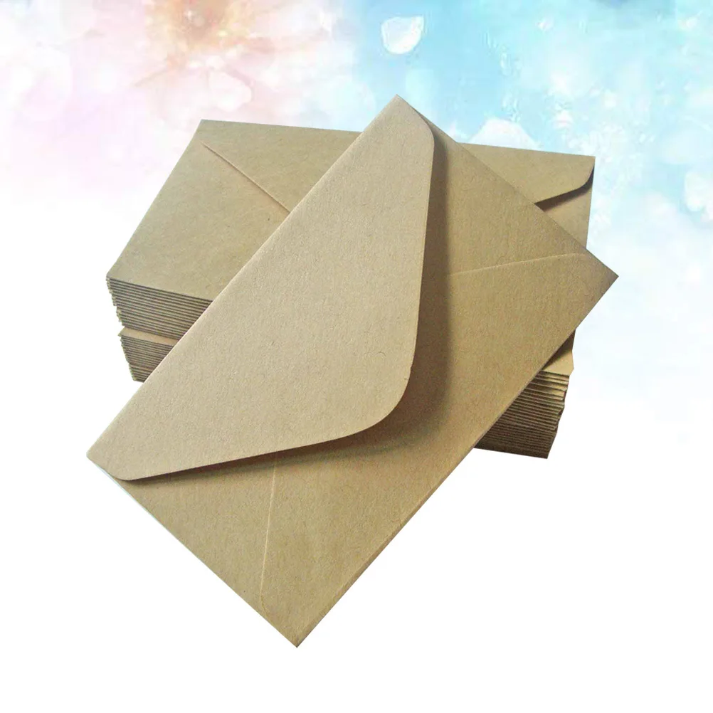 

40Pcs Kraft Paper Envelopes Classic Design Wedding Engagement Anniversary Invitations Festival Cards Envelope