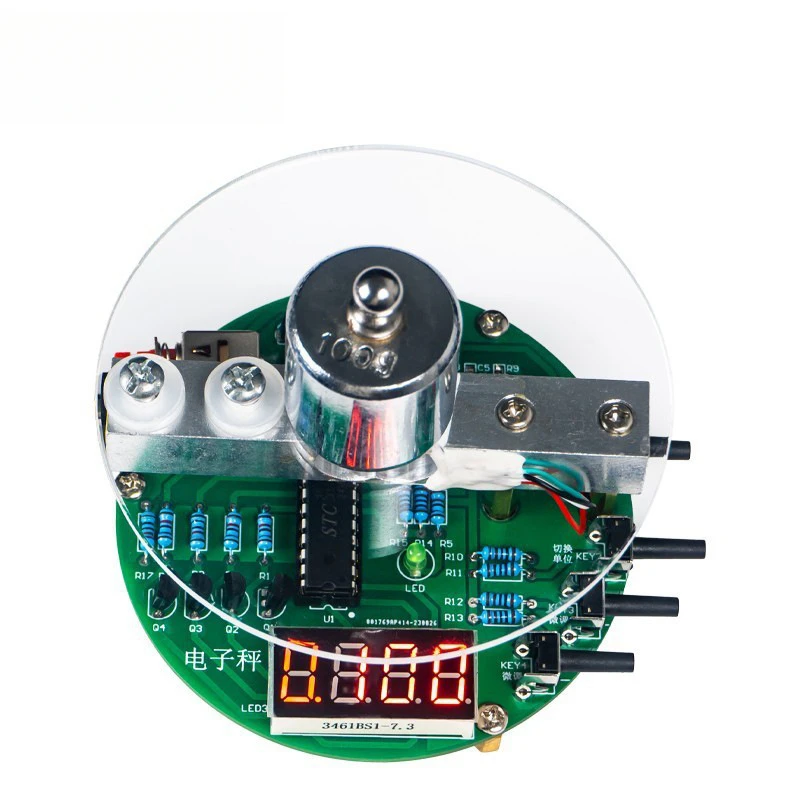 51Kit Timbangan Elektronik Mikrokontroler Satu Chip Buatan Sendiri Suku Cadang Elektronik Kit Komponen Elektronik TJ-56-630