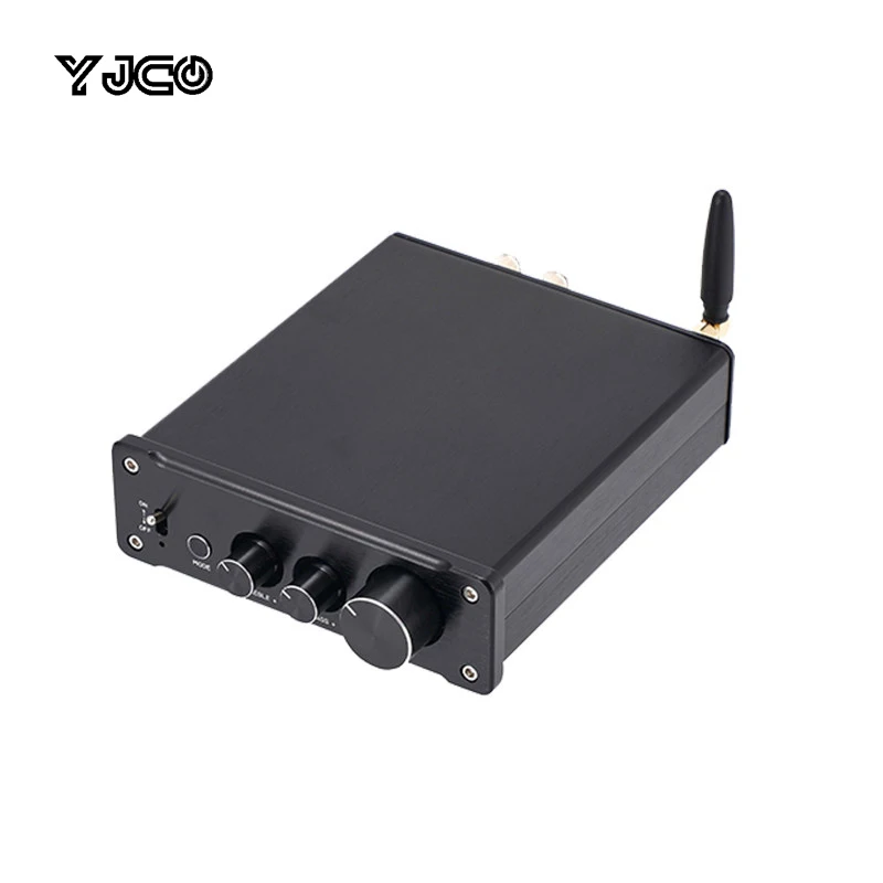 

YJCO Bluetooth 5.0 TPA3255 HiFi усилитель мощности 2.0-канальный 300Wx2 цифровой усилитель с USB, коаксиальным и AUX входами для домашнего аудио D10