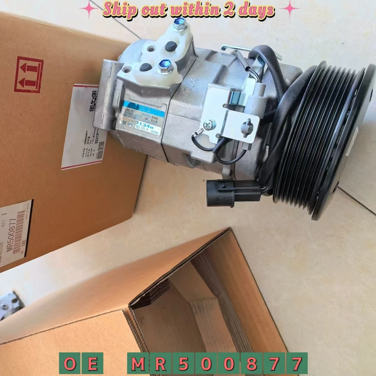

MR500877 Air conditioning compressor assembly For Mitsubishi Montero Sport Pajero V73 V75 V77 V93 V97