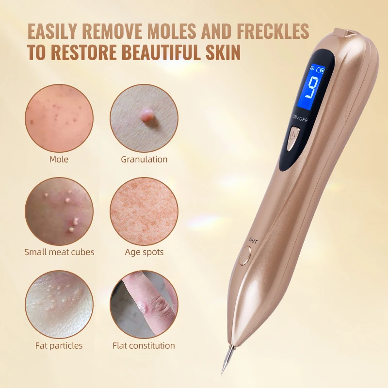 Professional Skin Mole Pen Remover 9 Adjustable Strengths for Sensitive Skin Anti-Burn Technology Quick Recovery Ideal for Face