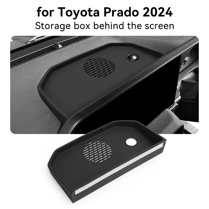 

For Toyota Prado 2024 Central Control Screens Rear Storage Box Car ETC Paper Towel Storage Box Decoration Accessories Supplies