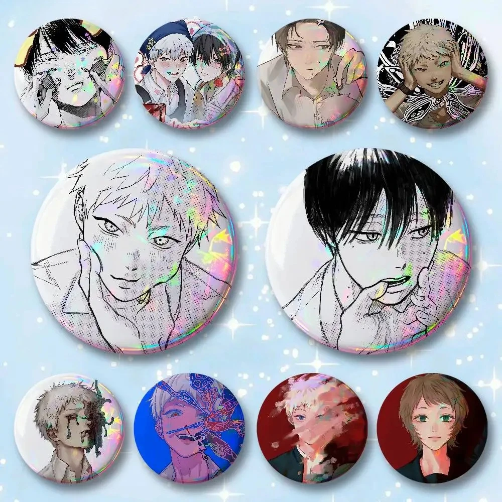The S-Summer H-Hikaru Died Badges 25 32 44 58 75 mm Round Cosplay Pin Bag Decor Fans Collect Friends Gifts Brooch Souvenir