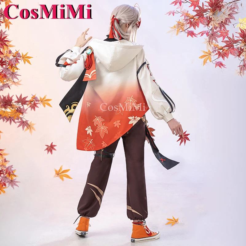 زي كوسميمي كاديهارا كازوها تأثيري ، تأثير لعبة جينشين ، ملابس الموضة اليومية ، ملابس حفلات كرنفالية ،