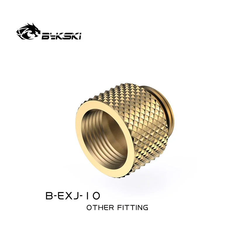 Bykski B-EXJ-10,10mm Male To Female Extender Fittings,Boutique Diamond Pattern,Multiple Color G1/4 Male To Female Fittings