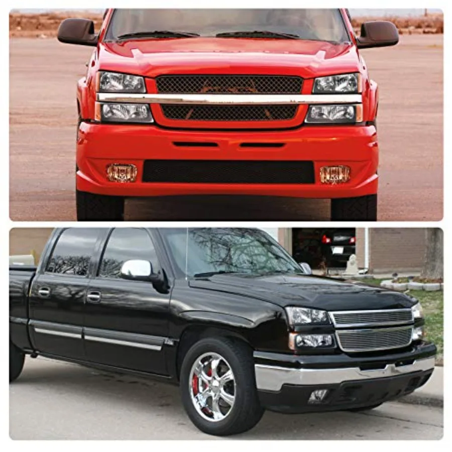 مجموعة المصابيح الأمامية والمصابيح الخلفية المتوافقة مع 0306 تشيفي سيلفرادو 1500 2500 0306 سيلفرادو 1500 HD 2500 HD 3500 07 تشيفي سيلف