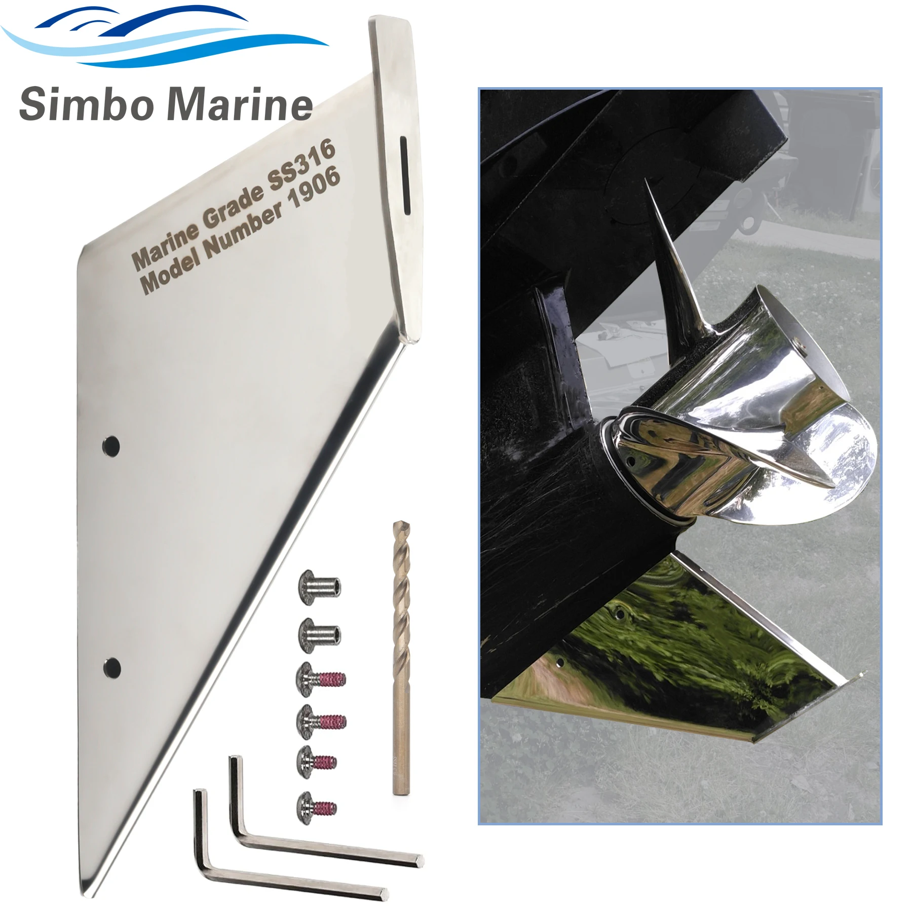 27071 Marine Skeg Guard Protector with Drain Hole Protects Against Ramp Dragging For Mercury Force for Honda Nissan Tohatsu