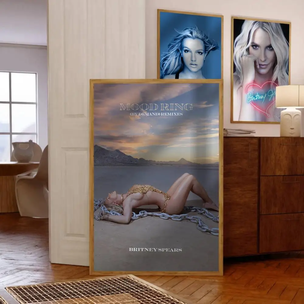 B-Britney Spears Poster Music Album Cover For Room Canvas Painting Print Art Home Wall Decor Picture Gift