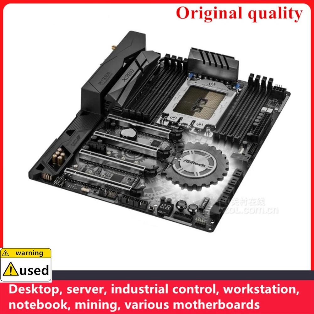 Imagem -02 - Usado para Asrock X399 Taichi Motherboards Soquete Ddr4 128g Atx para Amd X399 Overclocking Desktop Mainboard Sata Iii Usb3.0